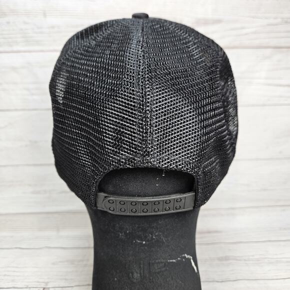 Vintage Large Patch Bass Hat Mesh Snapback Trucker Scrambled Eggs Embroidered - Picture 4 of 7